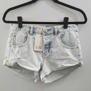 Gianni Bini Faded Blue Jean Shorts